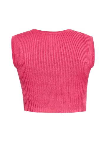 Swirly Damen Crop-Top in PINK