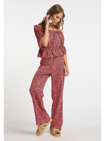 IZIA Damen Hose in Pink Schwarz