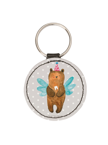 Mr. & Mrs. Panda Anhänger Bär Zahnfee ohne Spruch in Grau Pastell