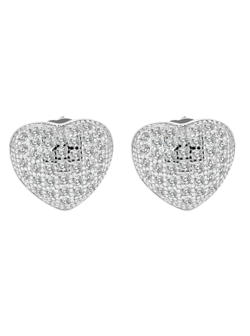 Adeliás Damen Ohrringe – Ohrstecker aus 925 Silber in silber