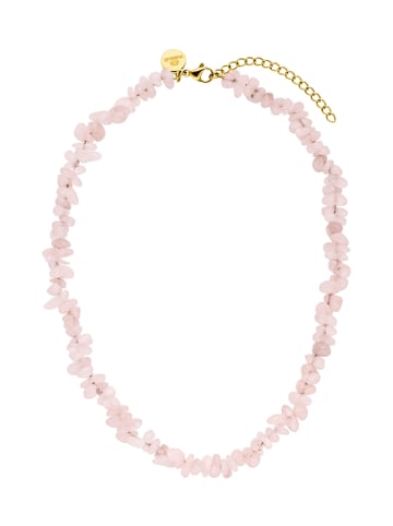 PURELEI Kette Rose Quartz in Gold