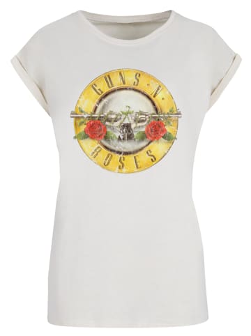 F4NT4STIC T-Shirt Guns 'n' Roses Vintage Logo Rock Music Band in Whitesand