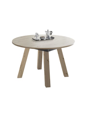 58 aufm Kessel ESSTISCH Rund ausziehbar Edda 1 110 x 110 x 78 Küchentisch Asteiche
