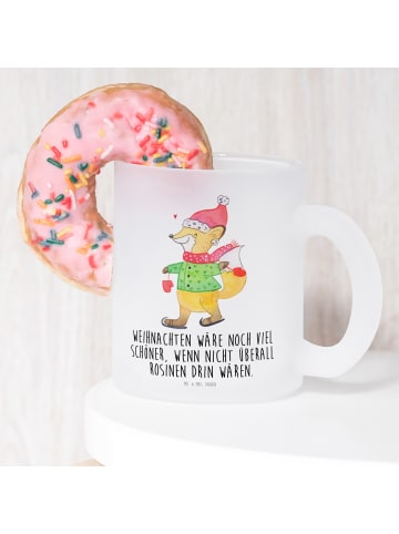 Mr. & Mrs. Panda Tasse Fuchs  Schlittschuhe mit Spruch in Transparent