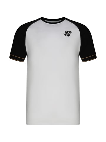 SikSilk T-Shirt in white/black