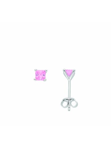 Adeliás Damen 925 Silber Ohrringe / Ohrstecker mit Zirkonia in bunt