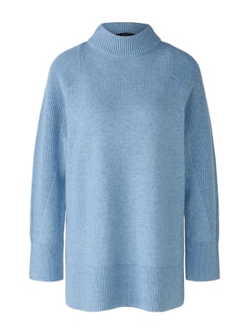 Oui Pullover Wollmischung mit Modal in sky blue