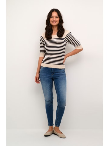 CULTURE Strickpullover CUannemarie Classic fit in Whitecap Blue Stripe
