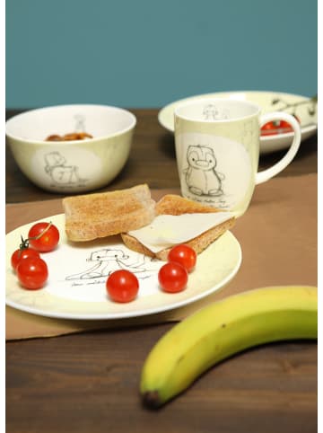 Goebel Suppenteller " Anouk - Glaub an deine Träume " in moosgrün