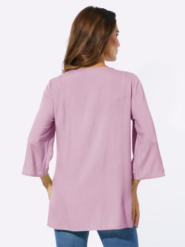 Sieh an! Longbluse in rosé
