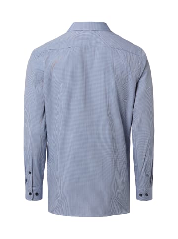 Finshley & Harding Businesshemd in marine weiß