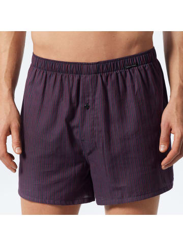 Schiesser Webboxershorts 2er Pack in Rot Gestreift