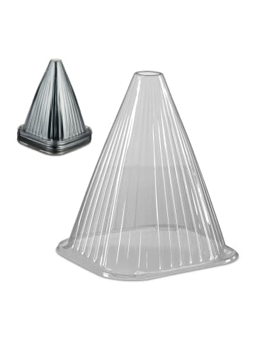 relaxdays 10 x Pflanzenhut in Grau - (B)19 x (H)22 x (T)19 cm