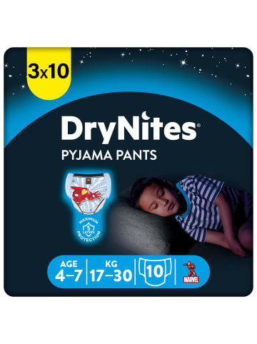 DryNites Windeln Windelhosen Jungen 4-7 J. (17-30kg) 30 Stk