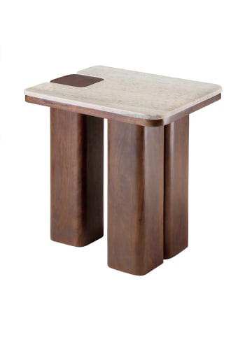 Signature Beistelltisch PUZZLE in Beige - (W)55  x (H)50  x (L)40 cm