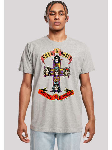 F4NT4STIC T-Shirt Guns 'n' Roses Appetite For Destruction in grau meliert