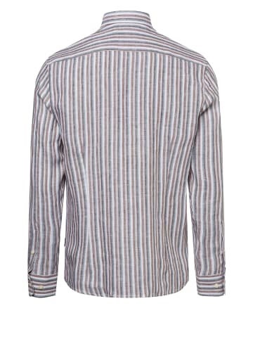 Bugatti Freizeithemd Kent in braun mehrfarbig