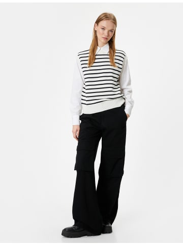 KOTON Sweater in Ekru Gestreift