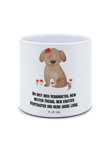 Mr. & Mrs. Panda Ostergeschenk Hund Dame mit Spruch in Weiß