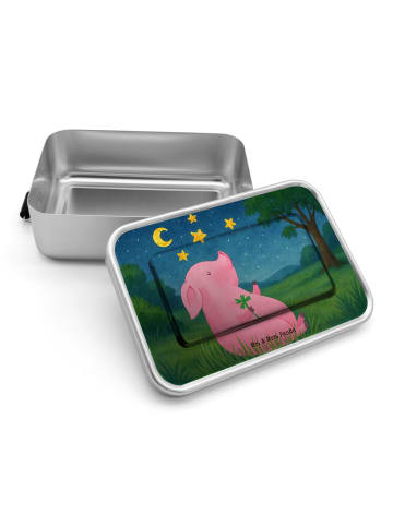 Mr. & Mrs. Panda Lunchdose Schwein Glück Design ohne Spruch in Weiß