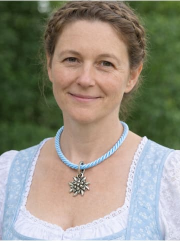 Allgäu Rebell Dirndlkette " Marlene " in hellblau