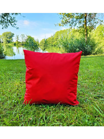 JACK 1x Outdoor Kissenhülle 60x60cm Uni in Rot