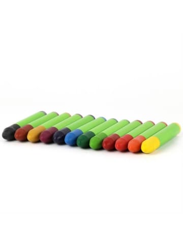 ÖkoNorm Wachskreide nawaro, Holzbox 12 Farben - ab 3 Jahren