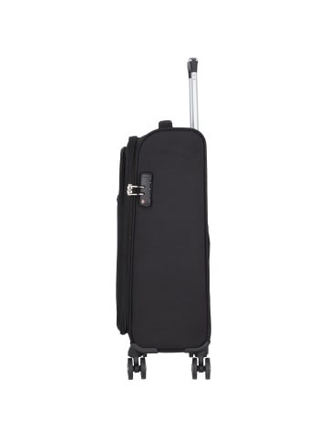 Nowi Edinburgh 4 Rollen Trolley 64 cm schwarz