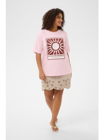 KAFFE curve T-Shirt kurzarm KCkelia Loose fit in Ballerina