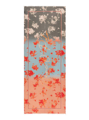 Marc O'Polo Schal mit Allover-Print in Medium Orange