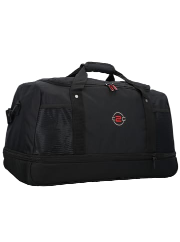 Nowi Sporttasche 55 cm mit Dehnfalte schwarz