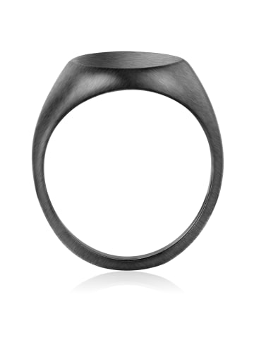 True Rebels Ring aus Edelstahl in gunmetal