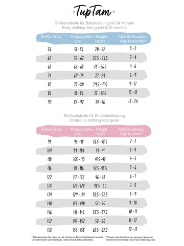 TupTam Baby Unisex Schlafstrampler mit Fuß 3er Pack in beige/weiß