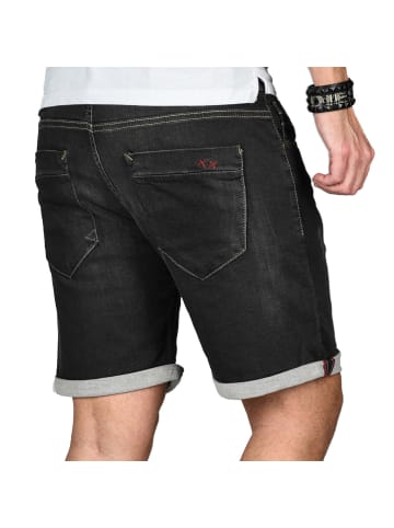 Alessandro Salvarini A. Salvarini Abramo Herren Sweat Shorts kurze Hosen in Schwarz