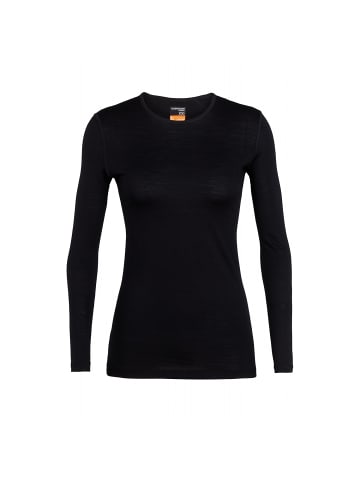 icebreaker Longsleeve 200 Oasis Crewe in Schwarz