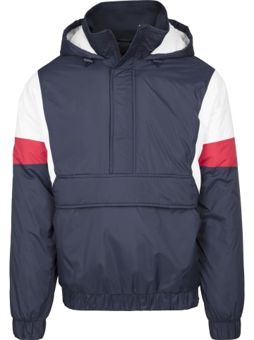 Urban Classics Winter Jacket in navy/white/fire red
