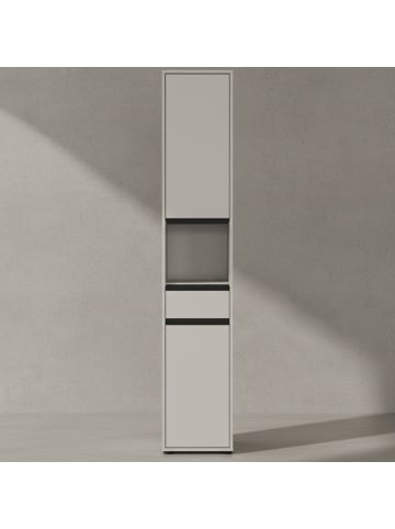 KADIMA DESIGN Badmöbel Set 4-tlg. Badschrank Unterschrank Midischrank in Steingrau