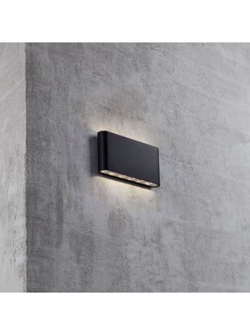 Licht-Trend LED Außen-Wandleuchte Quadi IP54 in Schwarz