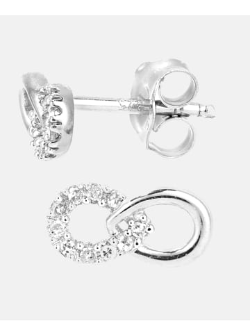 Diamant L'éternel Ohrringe aus 375 Weißgold mit Diamant