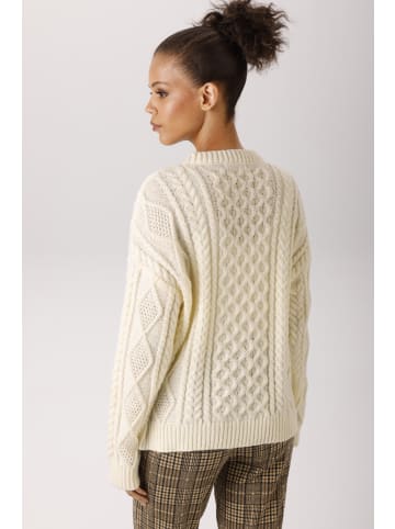 Aniston CASUAL Strickpullover in wollweiß