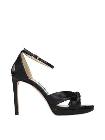Jimmy Choo Schwarz Leder Plateau Sandalen