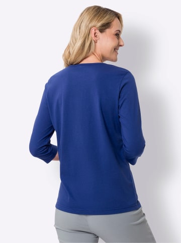 Sieh an! 3/4-Arm-Shirt in royalblau