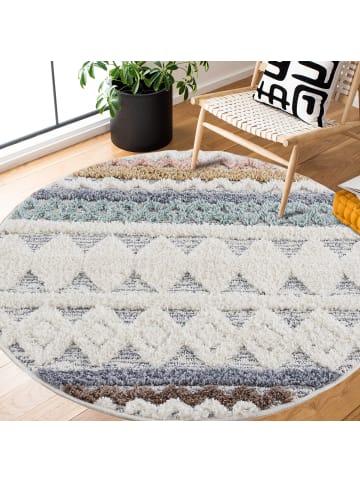 payé Teppich Hochflor Multicolor Nara