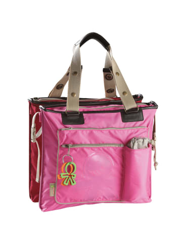 Okiedog Wickeltasche "Chameleon" in Pink/Rot