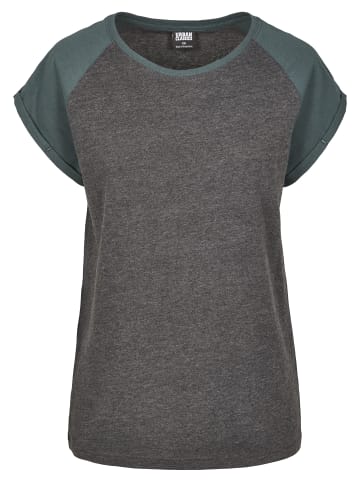 Urban Classics T-Shirt in charcoal/bottlegreen