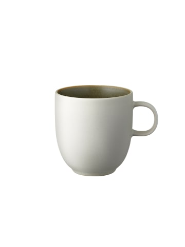 Studio Round Becher North in Matte white/Matte moss