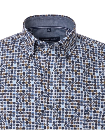 CASAMODA Freizeithemd in graues Dunkelblau