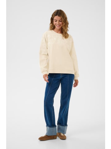 Cream Sweatshirt CRDaria Loose fit in Oatmeal