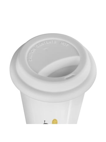 Mr. & Mrs. Panda Thermobecher Stinktier Ball mit Spruch in Weiß