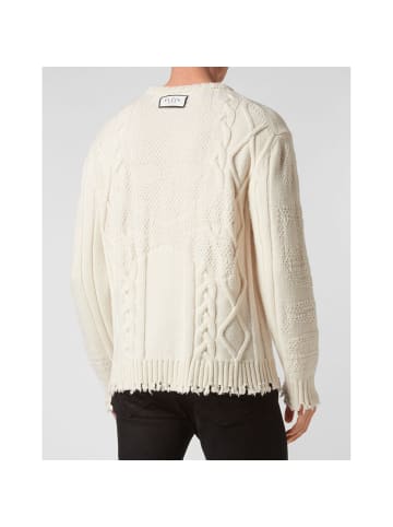Philipp Plein Weiß Herren Strickmode